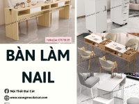 BÀN LÀM NAIL BẰNG GỖ ĐẸP - HIỆN ĐẠI 