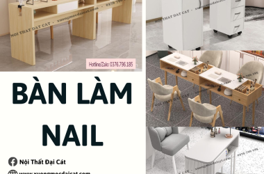 BÀN LÀM NAIL BẰNG GỖ ĐẸP - HIỆN ĐẠI 