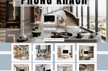 PHÒNG KHÁCH HIỆN ĐẠI VỚI NỘI THẤT GỖ CÔNG NGHIỆP - SỰ LỰA CHỌN THÔNG MINH CHO KHÔNG GIAN SỐNG ĐẲNG CẤP NĂM 2025