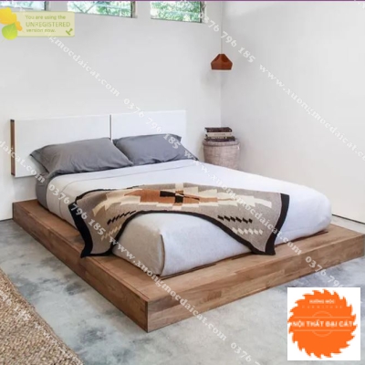 Giường ngủ bệt thiết kế đơn giản G078