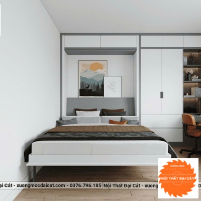 Giường gấp thông minh kèm tủ áo GG013