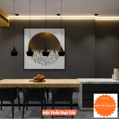 Đảo bếp kết hợp bàn ăn ĐB050