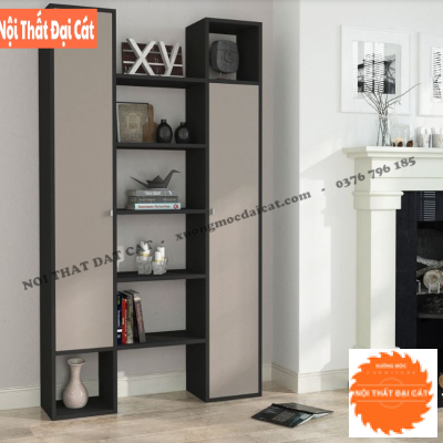 Tủ sách - tủ trang trí phòng khách gia đình KS229