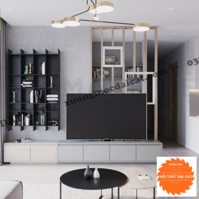 Vách ốp kệ tivi VO044