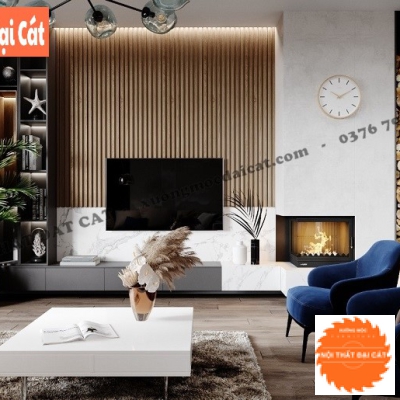 Vách ốp kệ tivi VO046