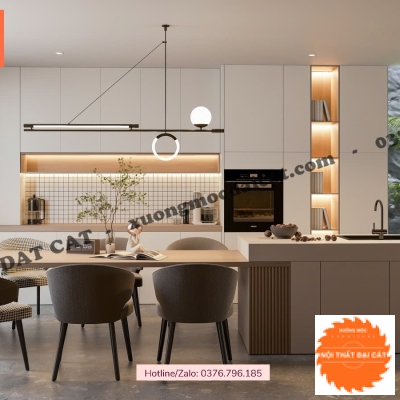 Bàn đảo kết hợp bàn ăn ĐB033