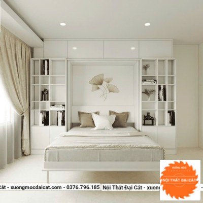 Giường gấp thông minh thành tủ đẹp GG018