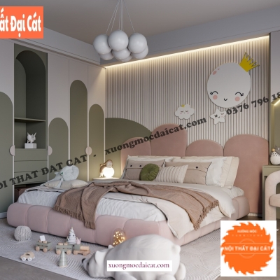 Giường bọc nệm cao cấp GBN010