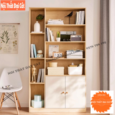 Tủ trưng bày sách phòng khách đẹp KS217