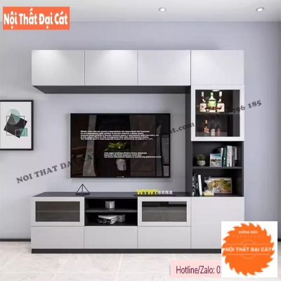 Kệ tivi kết hợp trang trí KKH108