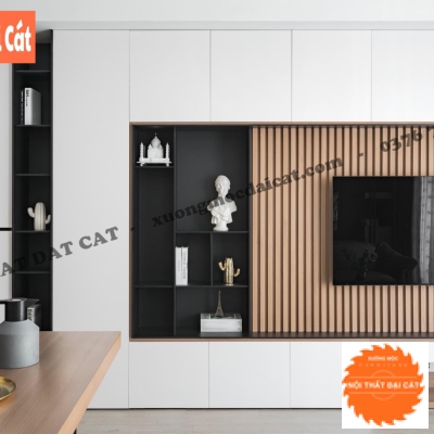 Vách ốp kệ tivi VO039