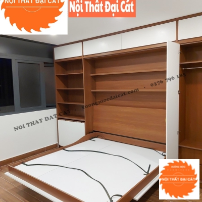 Giường gấp đa năng kèm tủ đựng đồ GG019