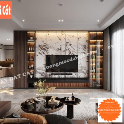 Vách ốp kệ tivi VO052