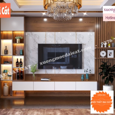 Vách ốp kệ tivi VO053