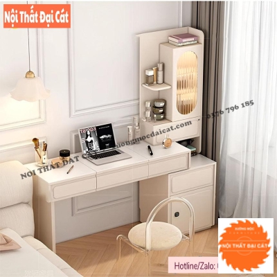 Bàn trang điểm tone trắng hiện đại BTĐ138