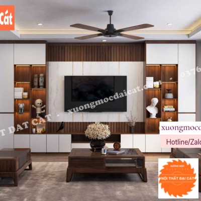 Vách ốp kệ tivi VO057