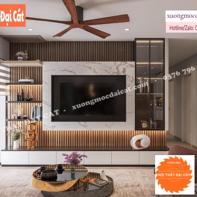 Vách ốp kệ tivi VO058