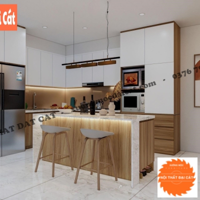 Bàn đảo bếp phòng bếp đẹp ĐB040