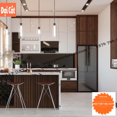 Quầy bar rượu phòng bếp đẹp ĐB042