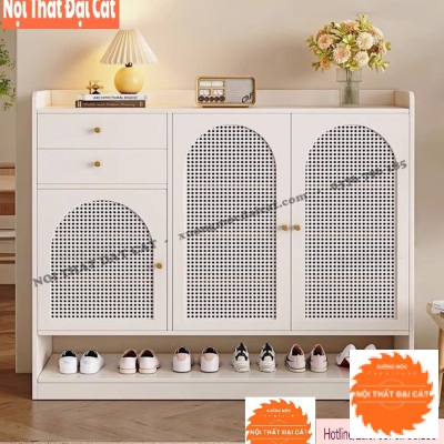 Tủ giày mây 3 cánh thiết kế sang trọng TGM020