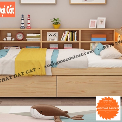 Giường gỗ MDF cao cấp cho bé GTE030