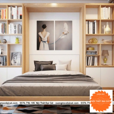 Giường gấp thông minh gỗ MDF GG009