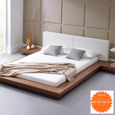 Giường ngủ bệt gỗ thiết kế sang trọng G052