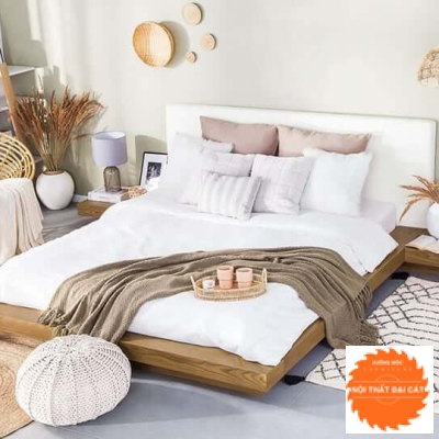 Giường ngủ bệt gỗ MDF sang trọng G054