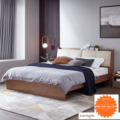 Giường bọc nệm cao cấp GBN011