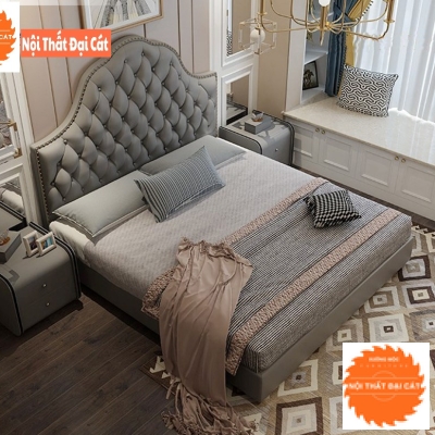 Giường bọc nệm cao cấp GBN012