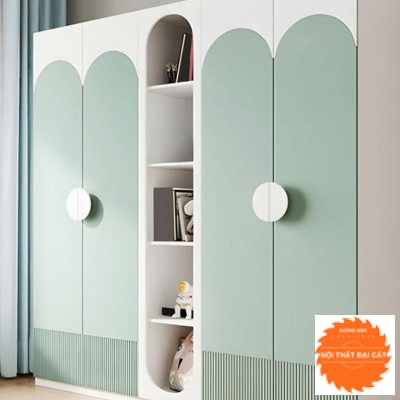 Tủ áo quần trẻ em bằng gỗ công nghiệp TTE070