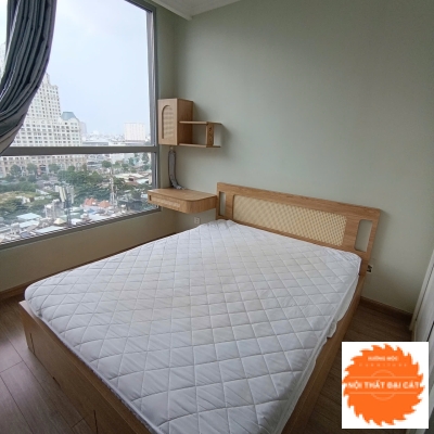 Giường ngủ  kết hợp mây GM002
