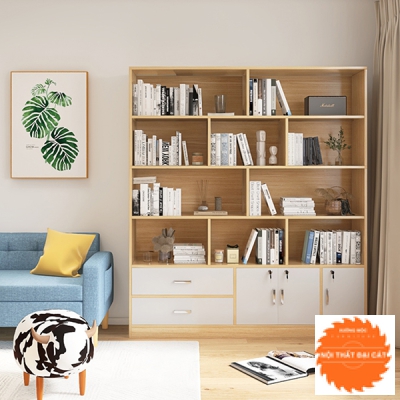 Kệ sách gỗ MDF nhiều tầng đa năng KS059