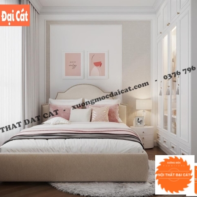 Giường bọc nệm cao cấp GBN034