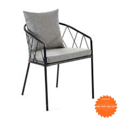 Ghế chân sắt cà phê GCS008