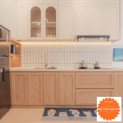 Tủ bếp gỗ hiện đại TB0167