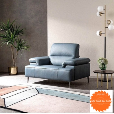 Ghế sofa đơn chân sắt hiện đại 