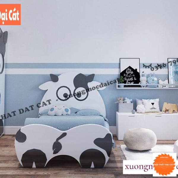 Giường ngủ hình bò sữa dễ thương GTE032