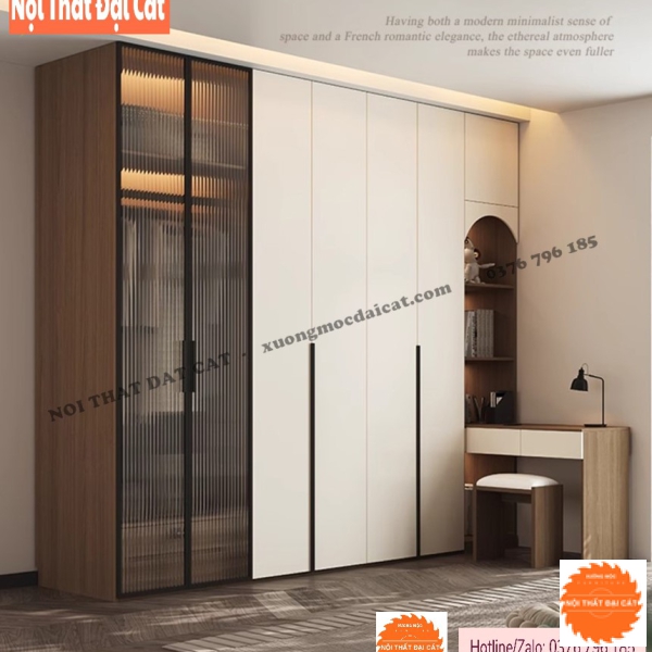 Tủ áo quần cánh kính hàng thiết kế TA480