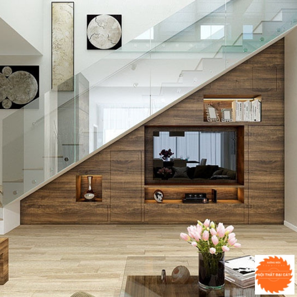 Gầm cầu thang kệ tivi GCT014