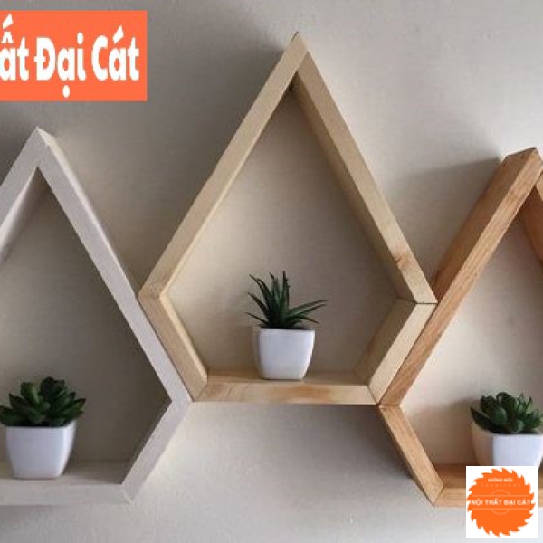 Kệ trang trí bằng gỗ công nghiệp KTT081