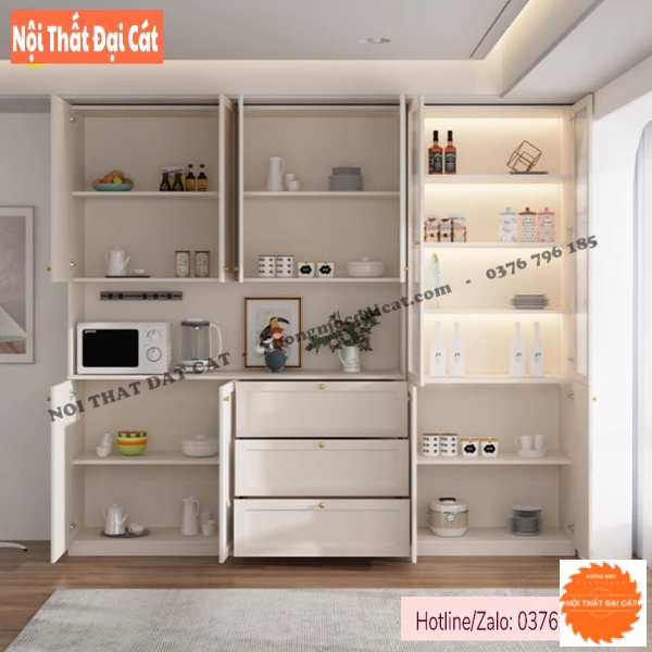 Tủ bếp đẹp bằng gỗ đa năng TBN119