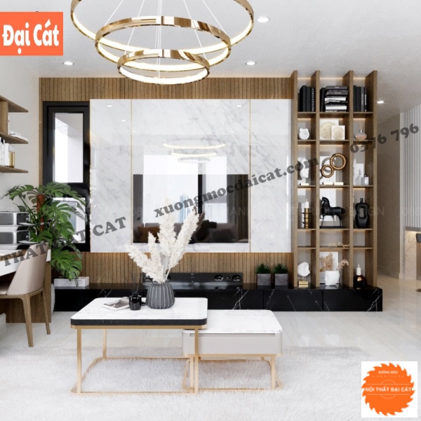 Vách ốp kệ tivi VO005
