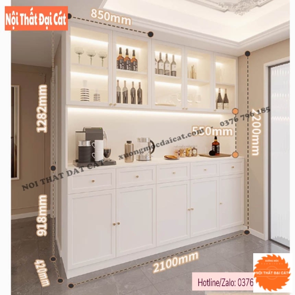 Tủ đựng đồ nhà bếp thiết kế sang trọng TBN120