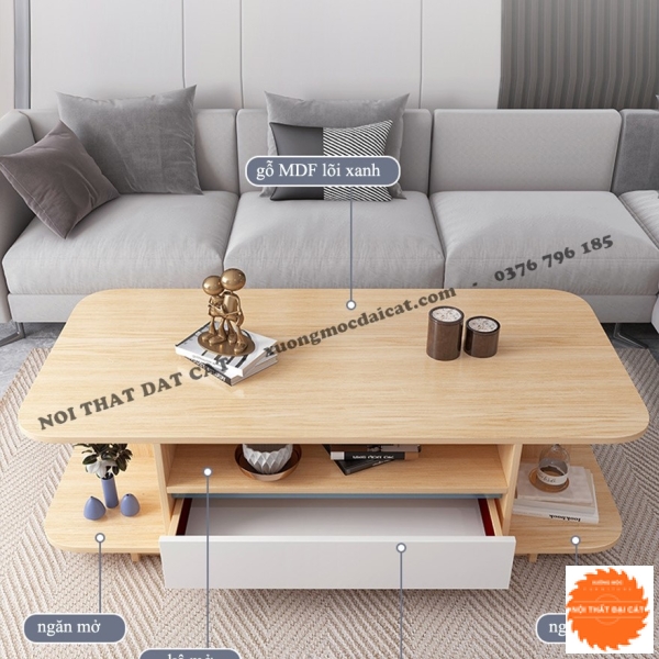 Bàn sofa phòng khách bằng gỗ BS087