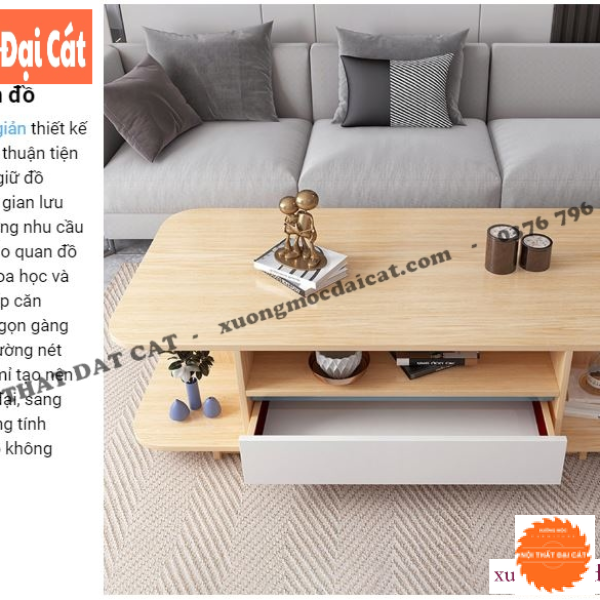 Bàn sofa phòng khách bằng gỗ BS087