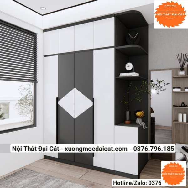 Tủ áo quần hiện đại MS22227