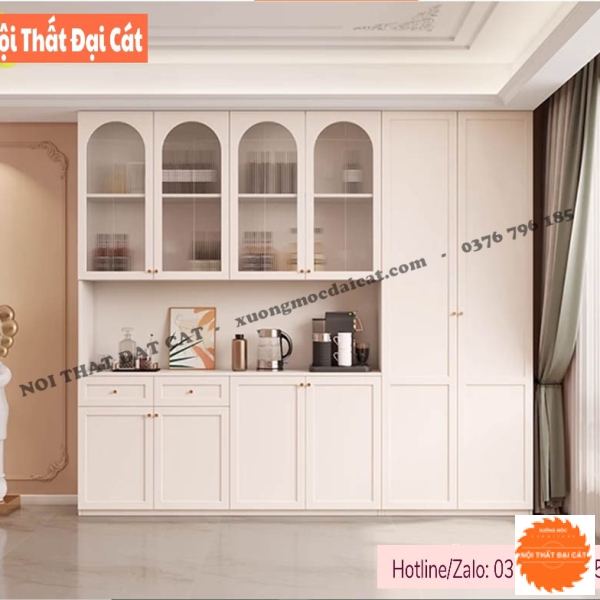 Tủ bếp bằng gỗ để đồ hiện đại TBN121