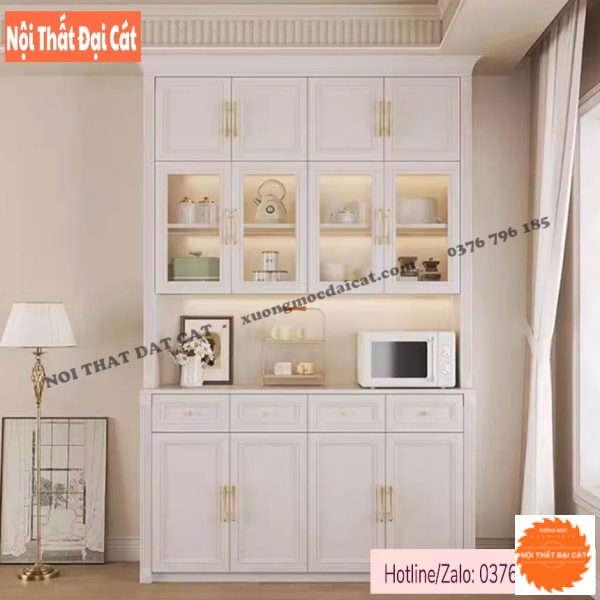 Tủ bếp đẹp để đồ đa năng, hiện đại TBN122