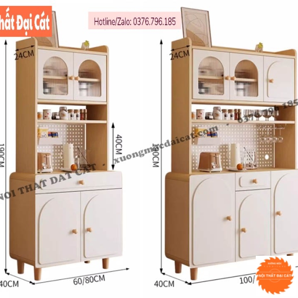 Tủ đựng đồ nhà bếp thiết kế hiện đại TBN125
